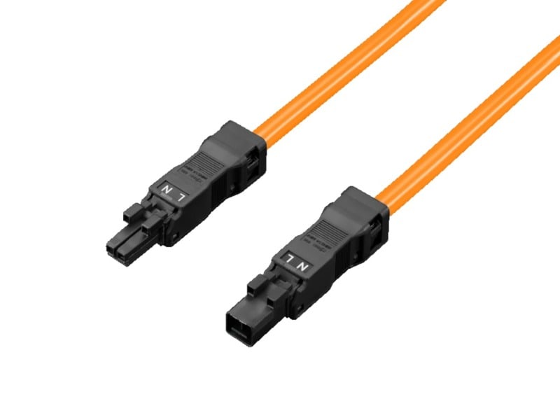 RITTAL - SZ Durchgangsverdrahtung 2 polig 1000mm mit Stecker + Buchse, UL