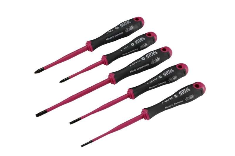RITTAL - Schraubendreher Set isoliert SL 3x0,5_4x0,8_5,5x1/PZ 1_2