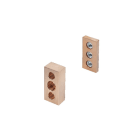 RITTAL - Kontaktstück für Flat-PLS, für 3 oder 4 Flachschienen B=80 mm