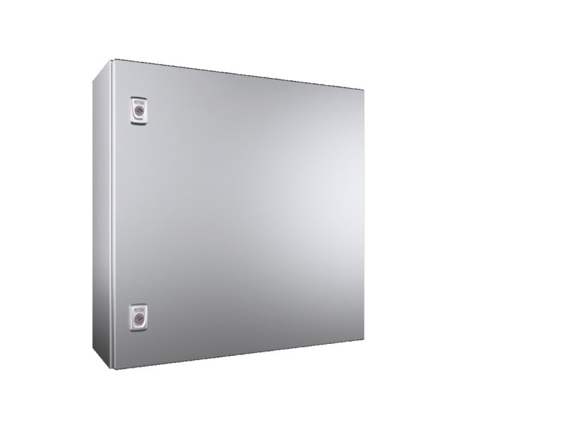 RITTAL - Kompakt-Schaltschrank AX, Edelstahl 1.4301, 1-türig, BHT 600x600x210 mm