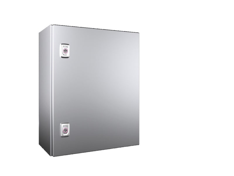 RITTAL - Kompakt-Schaltschrank AX, Edelstahl 1.4301, 1-türig, BHT 400x500x210 mm