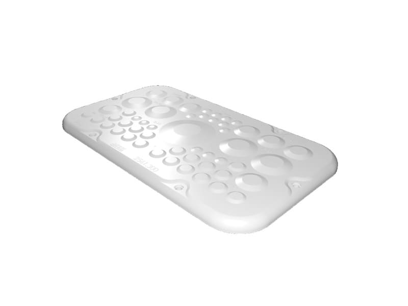 RITTAL - SZ Kunststoff-Flanschplatten, für AX, mit Membranen, BT: 256x149 mm, Größe 1