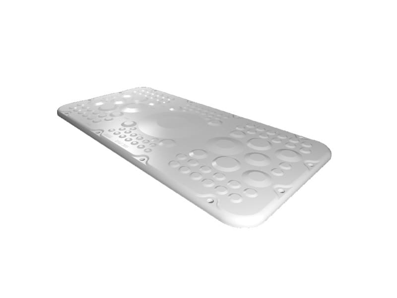 RITTAL - SZ Kunststoff-Flanschplatten, für AX, mit Membranen, BT: 436x221 mm, Größe 7