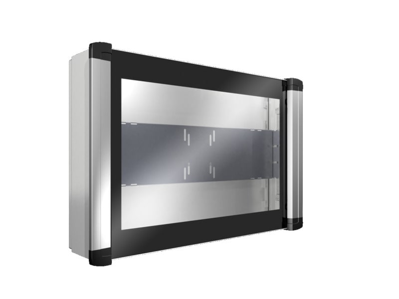 RITTAL - AX Bediengehäuse für Tisch-TFT bis 24'', BHT 650x450x155mm, 1 Vorreiberverschl.