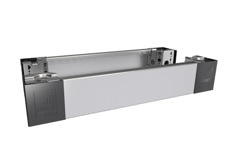 RITTAL - VX Sockel-Eckstück mit Blenden, H:100mm, für B:600mm, Edelstahl, PAK=2 ST