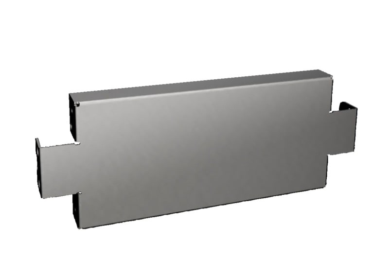 RITTAL - VX Sockel-Blende, seitlich, H:100mm, für T:400mm, Edelstahl, PAK=2 ST