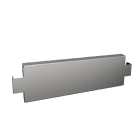 RITTAL - VX Sockel-Blende, seitlich, H:100mm, für T:500mm, Edelstahl, PAK=2 ST