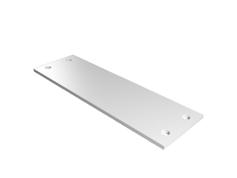 RITTAL - SV Kunststoff-Flanschplatte, BH:152x48mm, f.FR-Seitenwand VX, PAK=10 ST