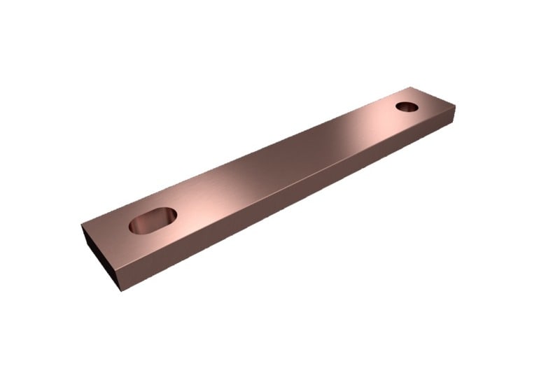 RITTAL - SV PE/PEN-Anreihlasche E-Cu, BH:30x10mm, L:180mm, PAK=2 ST