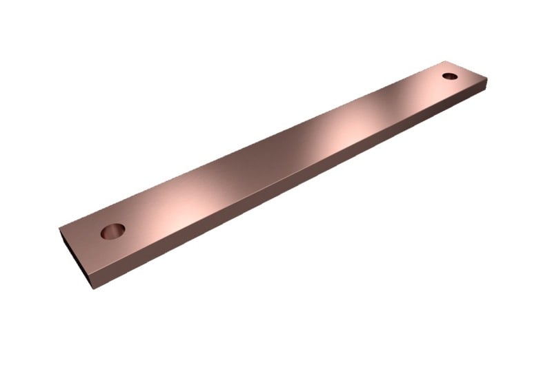 RITTAL - SV PE/PEN-Sammelschiene E-Cu, BH:40x10mm, L:300mm, PAK=2 ST