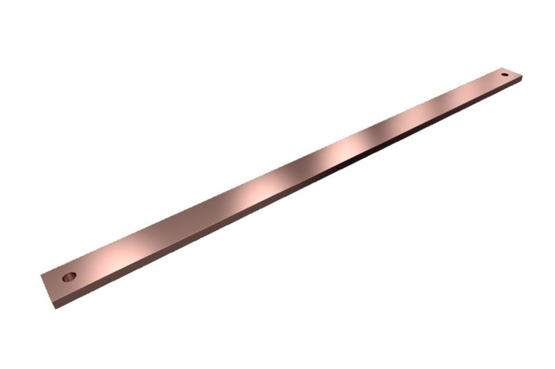 RITTAL - SV PE/PEN-Sammelschiene E-Cu, BH:40x10mm, L:700mm, PAK=2 ST