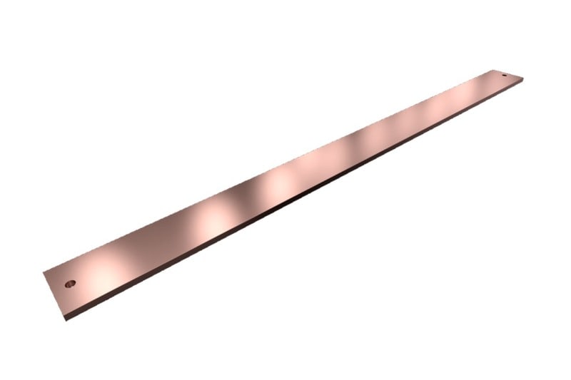 RITTAL - SV PE/PEN-Sammelschiene E-Cu, BH:80x10mm, L:1100mm, PAK=2 ST