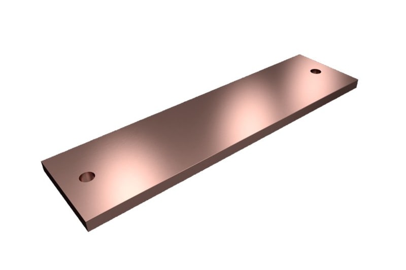 RITTAL - SV PE/PEN-Sammelschiene E-Cu, BH:80x10mm, L:300mm, PAK=2 ST