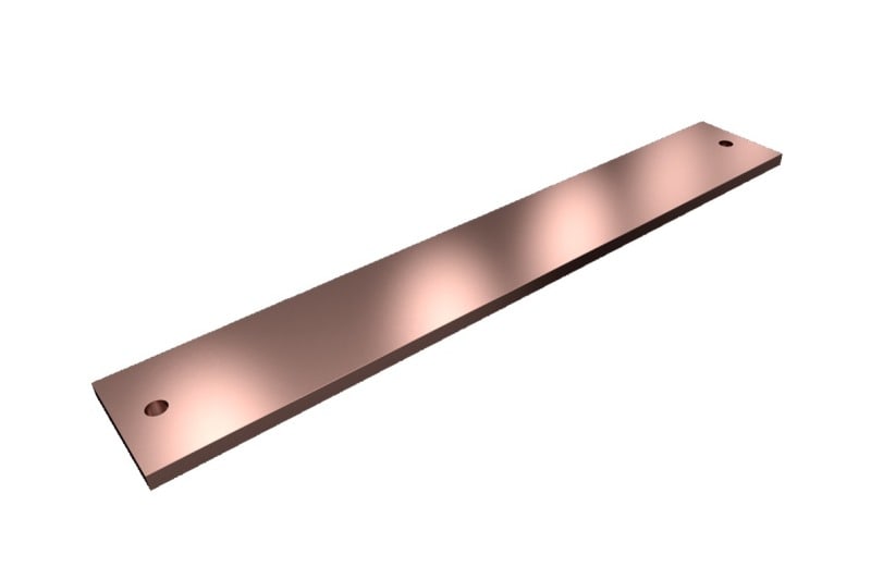 RITTAL - SV PE/PEN-Sammelschiene E-Cu, BH:80x10mm, L:500mm, PAK=2 ST