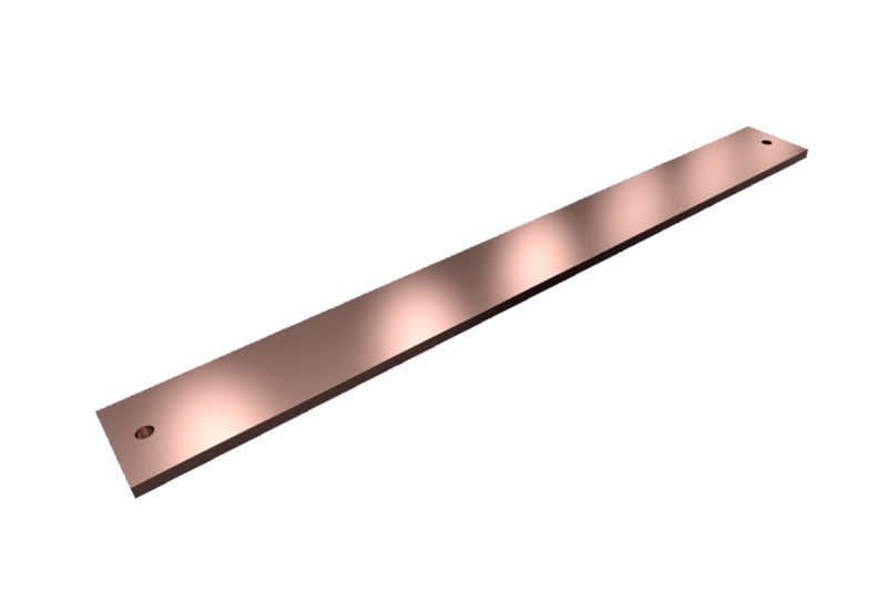 RITTAL - SV PE/PEN-Sammelschiene E-Cu, BH:80x10mm, L:700mm, PAK=2 ST