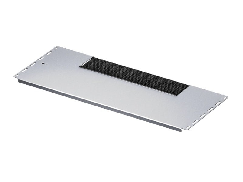 RITTAL - VX IT Bodenblechmodul mit Bürstenleiste, BxT 800x237,5 mm, einteilig, Stahlblech