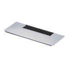RITTAL - VX IT Bodenblechmodul mit Bürstenleiste, BxT 600x237,5 mm, einteilig, Stahlblech