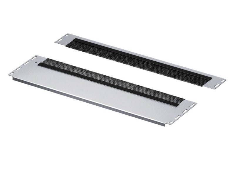 RITTAL - VX IT Bodenblechmodul mit Bürstenleiste, BxT 800x237,5mm, zweiteilig, Stahlblech