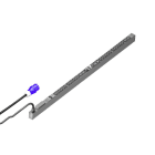 RITTAL - PDU metered RCM, 32A/230V, 1~, 24 x C13 + 4 x C19
