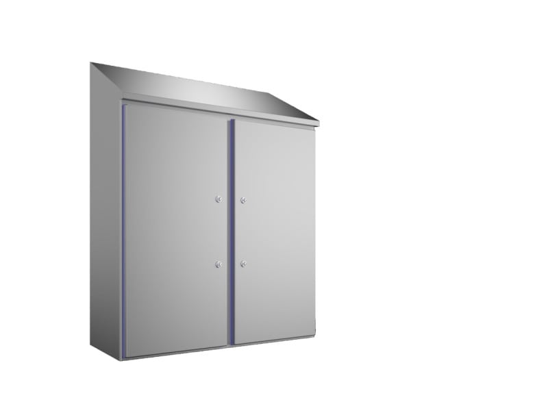 RITTAL - Kompakt-Schaltschrank HD 1.4301, BHT 1010x1050x400 mm, Höhe hinten 1280 mm