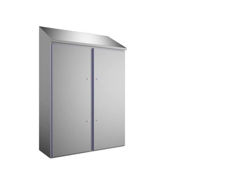RITTAL - Kompakt-Schaltschrank HD 1.4301, BHT 1010x1250x400 mm, Höhe hinten 1480 mm