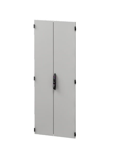 RITTAL - Stahlblechtür, vertikal geteilt, geschlossen für VX IT, 600x2000 mm, RAL 7035