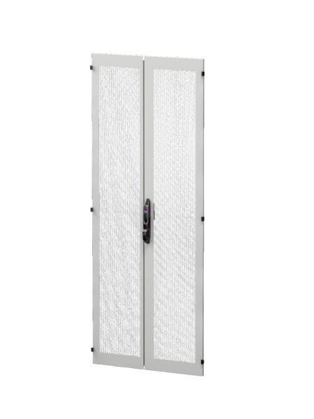RITTAL - Stahlblechtür, vertikal geteilt, belüftet für VX IT, 800x2000 mm, RAL 7035