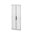 RITTAL - Stahlblechtür, vertikal geteilt, belüftet für VX IT, 800x2000 mm, RAL 7035