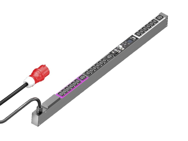 RITTAL - PDU metered, 16A/400V, 3~, 18 x C13 + 3 x C19