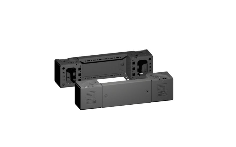 RITTAL - VX Sockel-Eckstück mit Blende, H:100mm, für B:400mm, PAK=2 ST