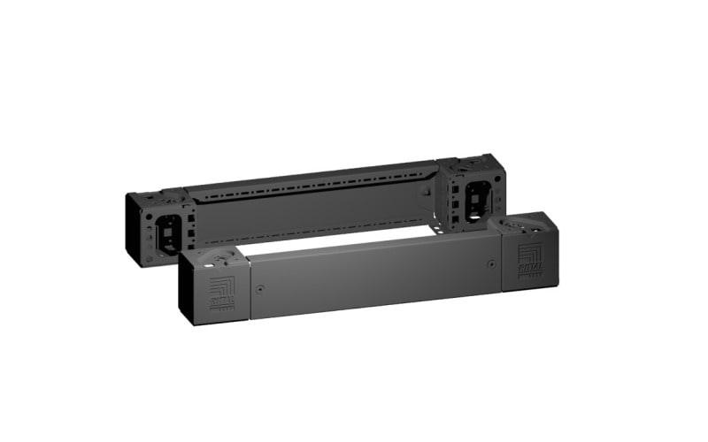 RITTAL - VX Sockel-Eckstück mit Blende, H:100mm, für B:600mm, PAK=2 ST