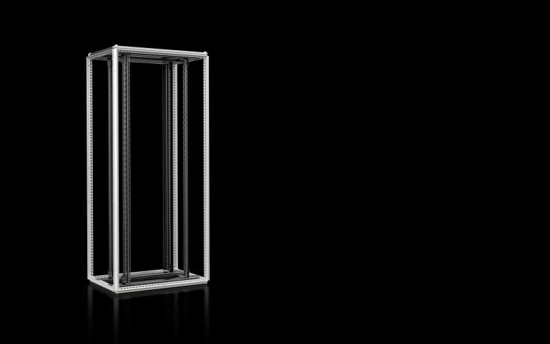 RITTAL - VX IT Open, 19''-Profilschienen, BHT: 800x2000x800 mm, RAL 7035