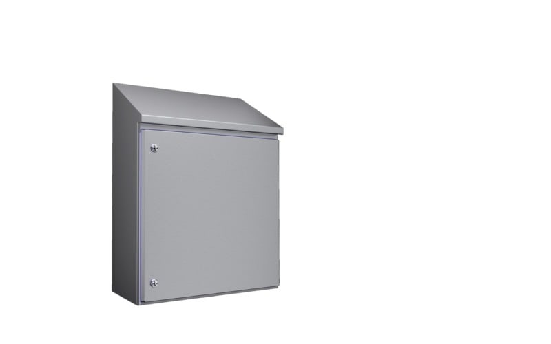 RITTAL - Kompakt-Schaltschrank HD 1.4301, BHT 610x650x300 mm, Höhe hinten 821mm