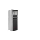 RITTAL - PC-Schranksystem, B 600 mm, Sichttür, Geräteboden, Klapplade