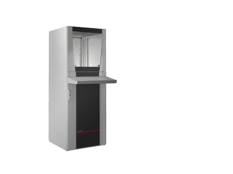 RITTAL - PC-Schranksystem, B 600 mm, Sichttür, Geräteboden, Pultvorbau