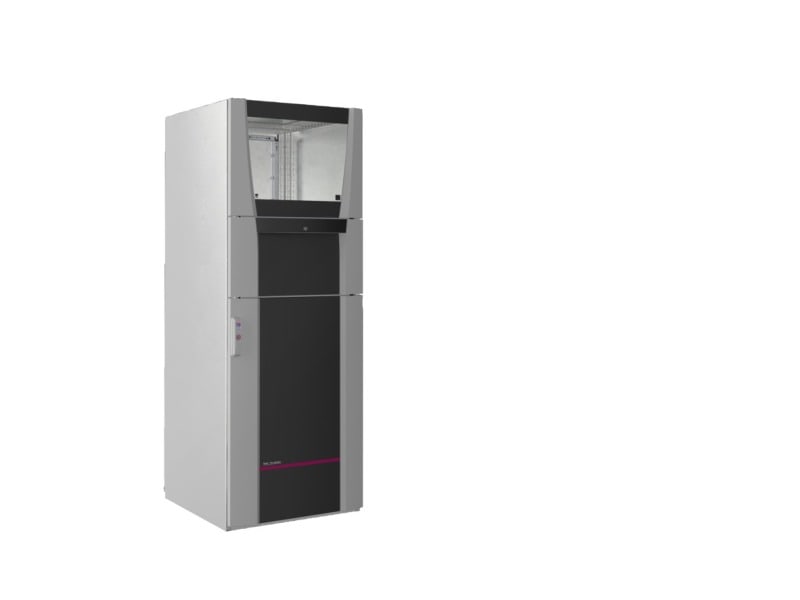 RITTAL - PC-Schranksystem, B 600 mm, Sichttür, Schublade, Geräteboden, Einbaufeld klein