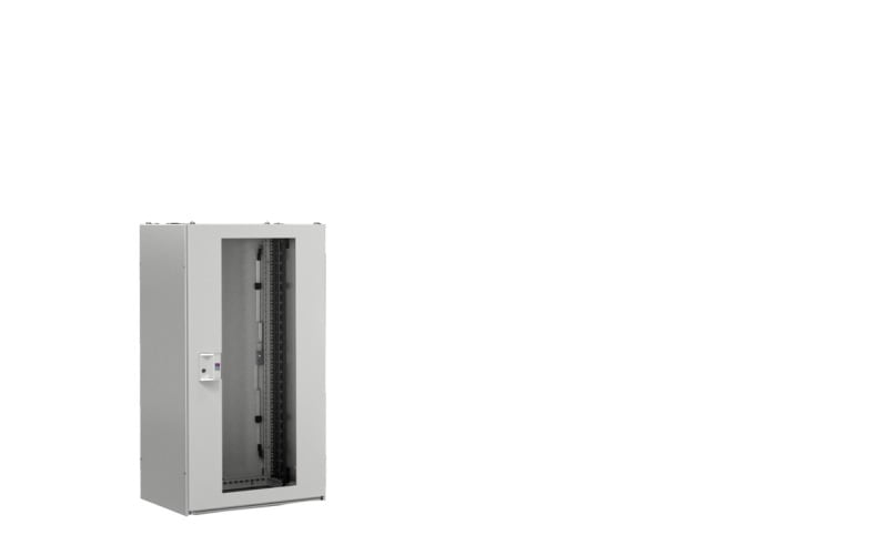 RITTAL - TX CableNet, Sichttür, Seitenwände, 19''-Profilschienen, 600x1200x600 mm,RAL 7035