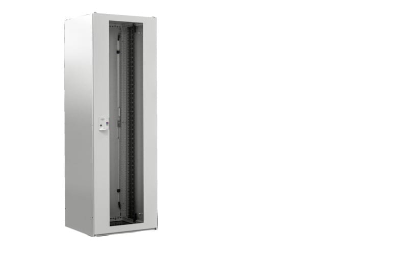 RITTAL - TX CableNet, Sichttür, Seitenwände, 19''-Profilschienen, 600x2000x800 mm,RAL 7035