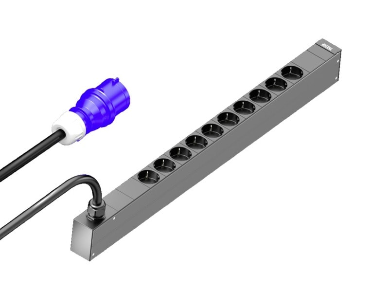 RITTAL - PDU Basic, Basis-Stromverteilung, 16A/1P CEE 10xCEE7/3 Schuko