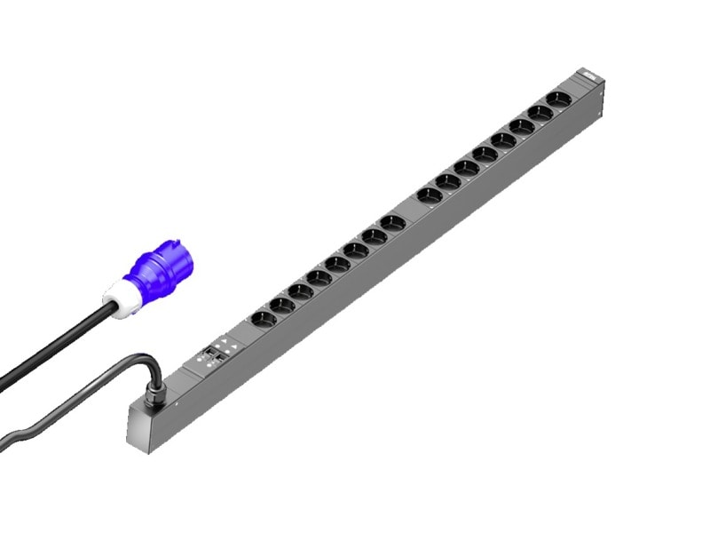 RITTAL - PDU Basic, Basis-Stromverteilung, 32A/1P CEE 16xCEE7/3 Schuko