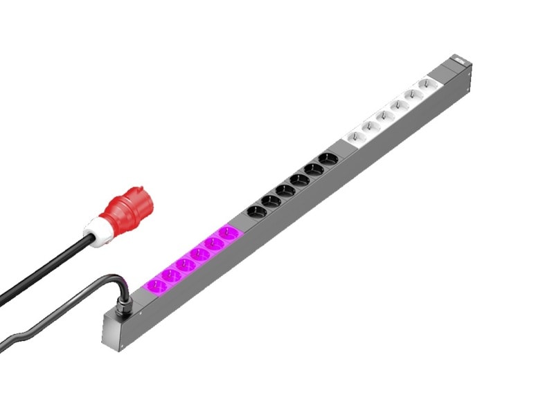 RITTAL - PDU Basic, Basis-Stromverteilung, 16A/3P CEE 18xCEE7/ 3 Schuko