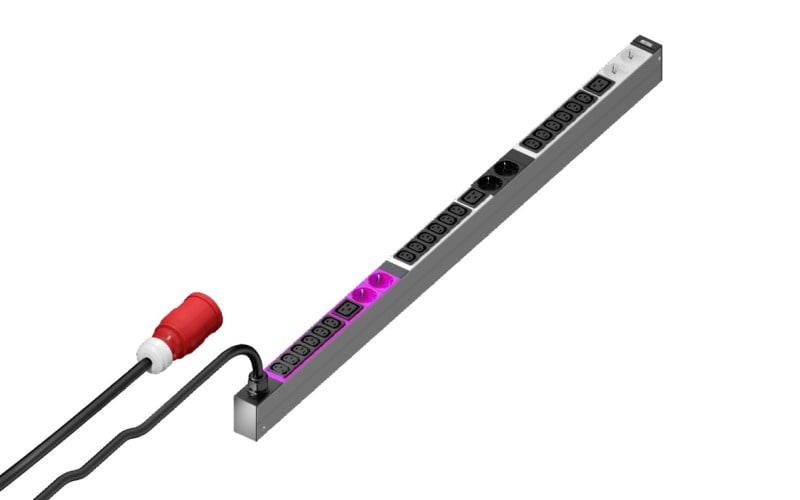 RITTAL - PDU Basic, Basis-Stromverteilung, 16A/3P CEE 18xC13, 3xC19 + 6xSchuko