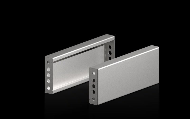 RITTAL - VX Sockel-Blende, H: 100 mm, für T: 400 mm, Edelstahl