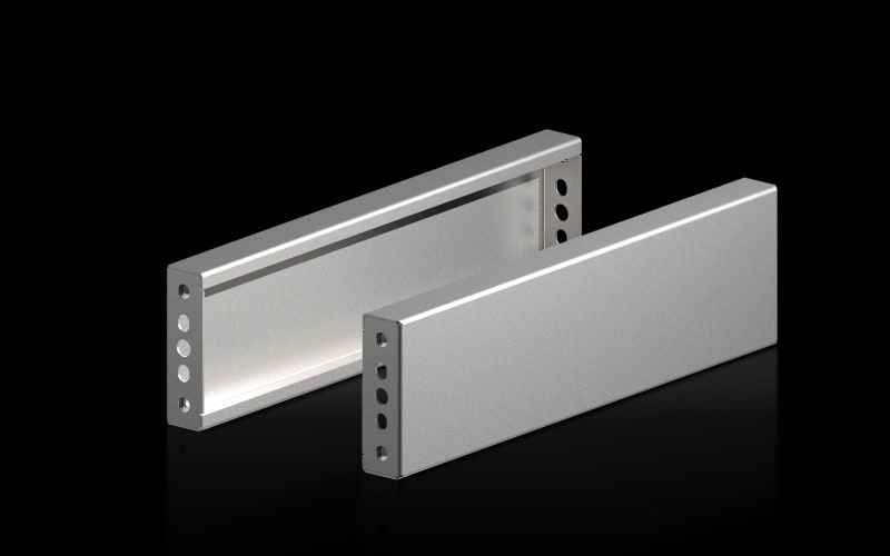 RITTAL - VX Sockel-Blende, H: 100 mm, für T: 500 mm, Edelstahl