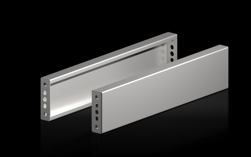 RITTAL - VX Sockel-Blende, H: 100 mm, für T: 600 mm, Edelstahl