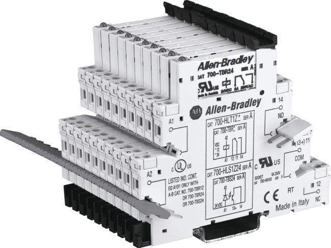 ALLEN BRADLEY - 12V DC GP TERMINAL BLOCK RELAY