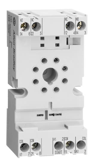 ALLEN BRADLEY - 8 PIN GUARDED TUBE BASED RELAY SOCKET