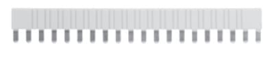 ALLEN BRADLEY - RELAY SOCKET 20 WAY GRAY JUMPER