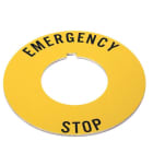 ALLEN BRADLEY - 30MM 800T EMERGENCY STOP YEL RING LEGEND
