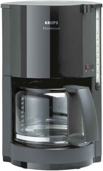 KRUPS - Kaffeeautomat 10Tassen Glaskanne sw